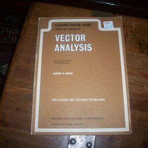 Vintage 1959 Schaum’s Outline Series Theory And Problems Of Vector Analysis